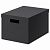 картинка ТЬЕНА Коробка с крышкой, черный, 25x35x20 см от магазина Wmart