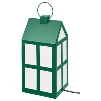 картинка STRÅLA СТРОЛА Лампа настольная - домик/зеленый от магазина Wmart