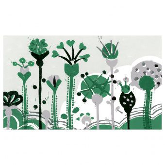 картинка PJÄTTERYD ПЬЕТТЕРИД Картина - Зеленые цветы 118x78 см от магазина Wmart