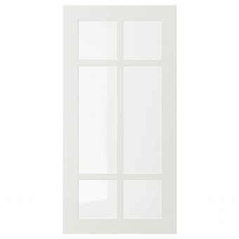 картинка STENSUND СТЕНСУНД Стеклянная дверь - белый 40x80 см от магазина Wmart