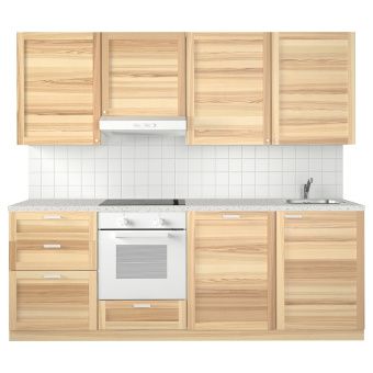 картинка METOD МЕТОД Кухня - белый/Торхэмн ясень 240x60x228 см от магазина Wmart