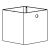 КУГГИС Контейнер, белый, 30x30x30 см