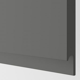 ВОКСТОРП Фронт панель для посудом машины, темно-серый, 45x80 см
