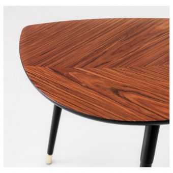 ЛЁВБАККЕН Придиванный столик, классический коричневый, 77x39 см
