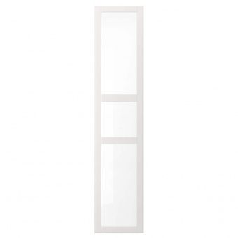 ТИССЕДАЛЬ Дверь, белый, стекло, 50x229 см