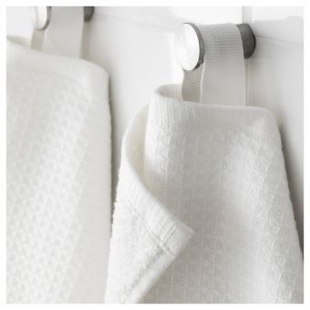 САЛЬВИКЕН Банное полотенце, белый, 70x140 см