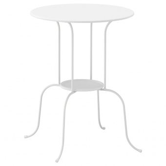 ЛИНДВЕД Придиванный столик, белый, 50x68 см