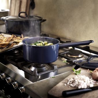 ВАРДАГЕН Ковш с крышкой, эмалированная сталь, 2 л