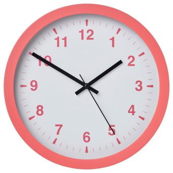 ЧАЛЛА Настенные часы, розовый, 28 см