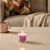 картинка СИНЛИГ Ароматическая свеча в стакане, Вишневый, ярко-розовый, 7.5 см от магазина Wmart