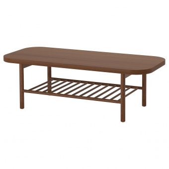 ЛИСТЕРБИ Журнальный стол, коричневый, 140x60 см