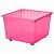 картинка ВЕССЛА Ящик на колесах, светло-розовый, 39x39 см от магазина Wmart