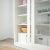 СЮВДЕ Шкаф со стеклянными дверцами, белый, 100x123 см