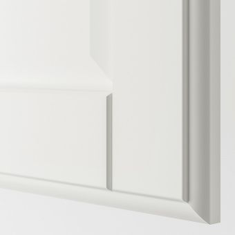 картинка ПАКС / ТИССЕДАЛЬ Гардероб, комбинация, белый, зеркальное стекло, 200x60x236 см от магазина Wmart