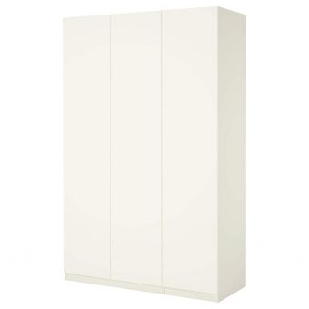 картинка ПАКС Гардероб, белый, Форсанд белый, 150x60x236 см от магазина Wmart