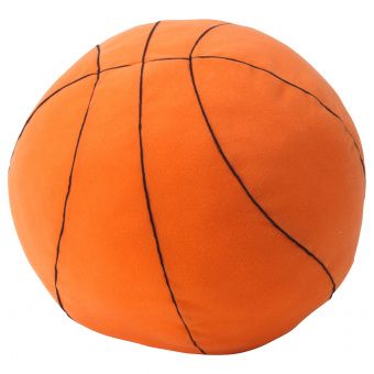 картинка BOLLKÄR БОЛЛКЭР Мягкая игрушка - баскетбол/оранжевый от магазина Wmart