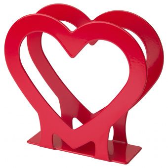 картинка VINTER 2021 ВИНТЕР 2021 Салфетница - в форме сердца красный от магазина Wmart