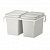картинка HÅLLBAR ХОЛЛБАР Решение для сортировки мусора - для кухонных ящиков МЕТОД/светло-серый 44 л от магазина Wmart