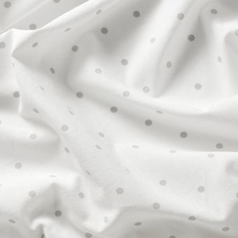 картинка ЛЕН Гардины с прихватом, 1 пара, точечный, белый, 120x300 см от магазина Wmart
