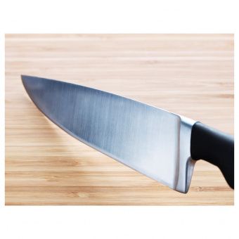 ВЁРДА Нож поварской, черный, 17 см
