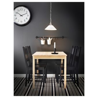 ИНГУ Стол, сосна, 75x75 см