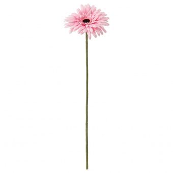 СМИККА Цветок искусственный, Гербера, розовый, 50 см