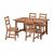 картинка НОРДВИКЕН / НОРДВИКЕН Стол и 4 стула, морилка,антик, морилка,антик, 152/223x95 см от магазина Wmart