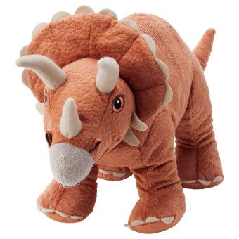 картинка ЙЭТТЕЛИК Мягкая игрушка, динозавр, Трицератопс, 46 см от магазина Wmart