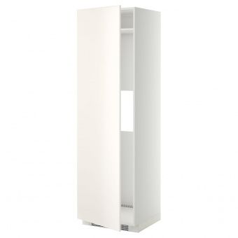 картинка METOD МЕТОД Выс шкаф д/холод или мороз, с дверц - белый/Веддинге белый 60x60x200 см от магазина Wmart