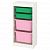 картинка TROFAST ТРУФАСТ Комбинация д/хранения+контейнеры - белый/зеленый розовый 46x30x94 см от магазина Wmart