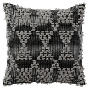 картинка ANNAMETTE АННАМЭТТЕ Чехол на подушку - серый/черный 50x50 см от магазина Wmart