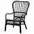 картинка СТУРСЕЛЕ Кресло c высокой спинкой, черный, ротанг от магазина Wmart
