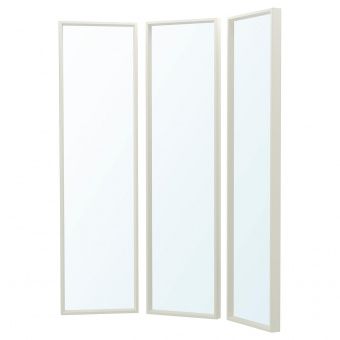 картинка НИССЕДАЛЬ Комбинация зеркал, белый, 130x150 см от магазина Wmart