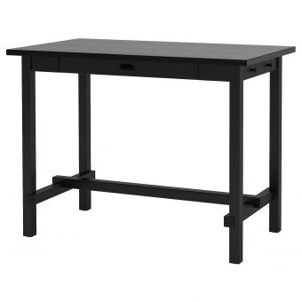 картинка НОРДВИКЕН Барный стол, черный, 140x80 см от магазина Wmart