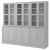 картинка ХАВСТА Комбинация для хранения с сткл двр, серый, 243x47x212 см от магазина Wmart