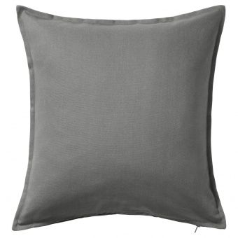 картинка ГУРЛИ Чехол на подушку, серый, 65x65 см от магазина Wmart