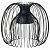 картинка KALLFRONT КАЛЛЬФРОНТ Абажур для подвесн светильника - черный 32 см от магазина Wmart