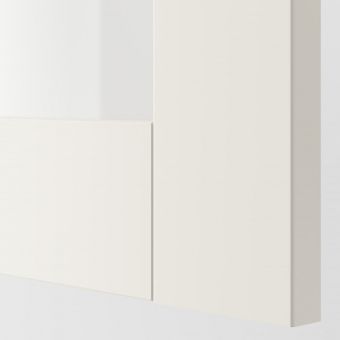 картинка СЭВЕДАЛЬ Стеклянная дверь, белый, 40x80 см от магазина Wmart
