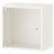 картинка ЭКЕТ Навесной шкаф со стеклянной дверью, белый, 35x25x35 см от магазина Wmart