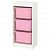 картинка TROFAST ТРУФАСТ Комбинация д/хранения+контейнеры - белый/розовый 46x30x94 см от магазина Wmart