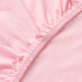картинка ЛЕН Простыня натяжная, розовый, 80x130 см от магазина Wmart
