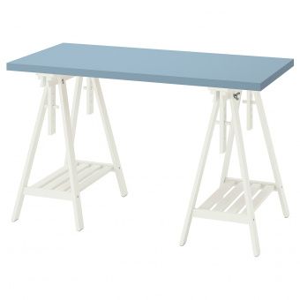 картинка LAGKAPTEN ЛАГКАПТЕН / MITTBACK МИТТБАКК Письменный стол - голубой/белый 120x60 см от магазина Wmart