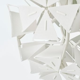 картинка РАМСЕЛЕ Подвесной светильник, геометрический, белый, 43 см от магазина Wmart