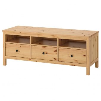 картинка HEMNES ХЕМНЭС Тумба под ТВ - светло-коричневый 148x47x57 см от магазина Wmart