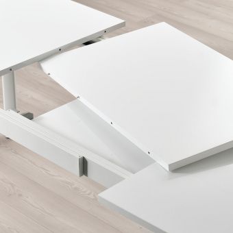 картинка СТРАНДТОРП Раздвижной стол, белый, 150/205/260x95 см от магазина Wmart