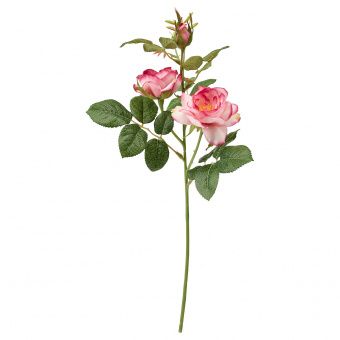 картинка SMYCKA СМИККА Цветок искусственный - д/дома/улицы/Роза розовый 40 см от магазина Wmart