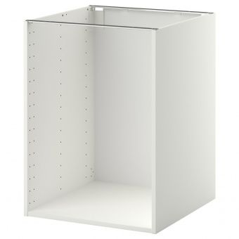МЕТОД Каркас напольного шкафа, белый, 60x60x80 см